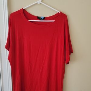 Ralph Lauren Red Short Sleeve Shirt Top